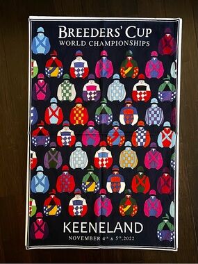 2022 Breeders' Cup World Championships Keeneland Souvenir Banner of Jockey Silks